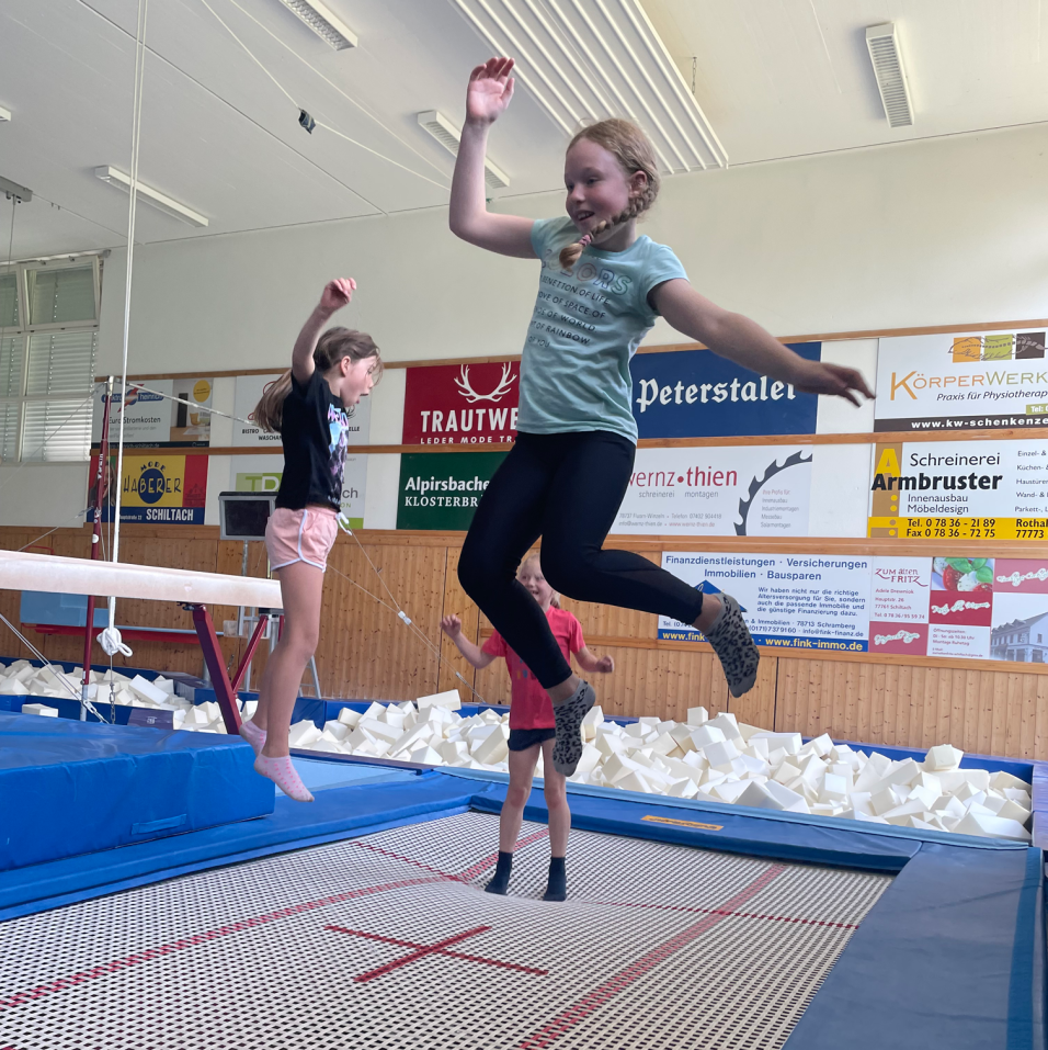 Turnen-Trampolin